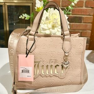 JUICY COUTURE CAFE UPGRADE U MINI TOTE CROSSBODY BAG - Approx 9.5L x 7.5H x 5.5W